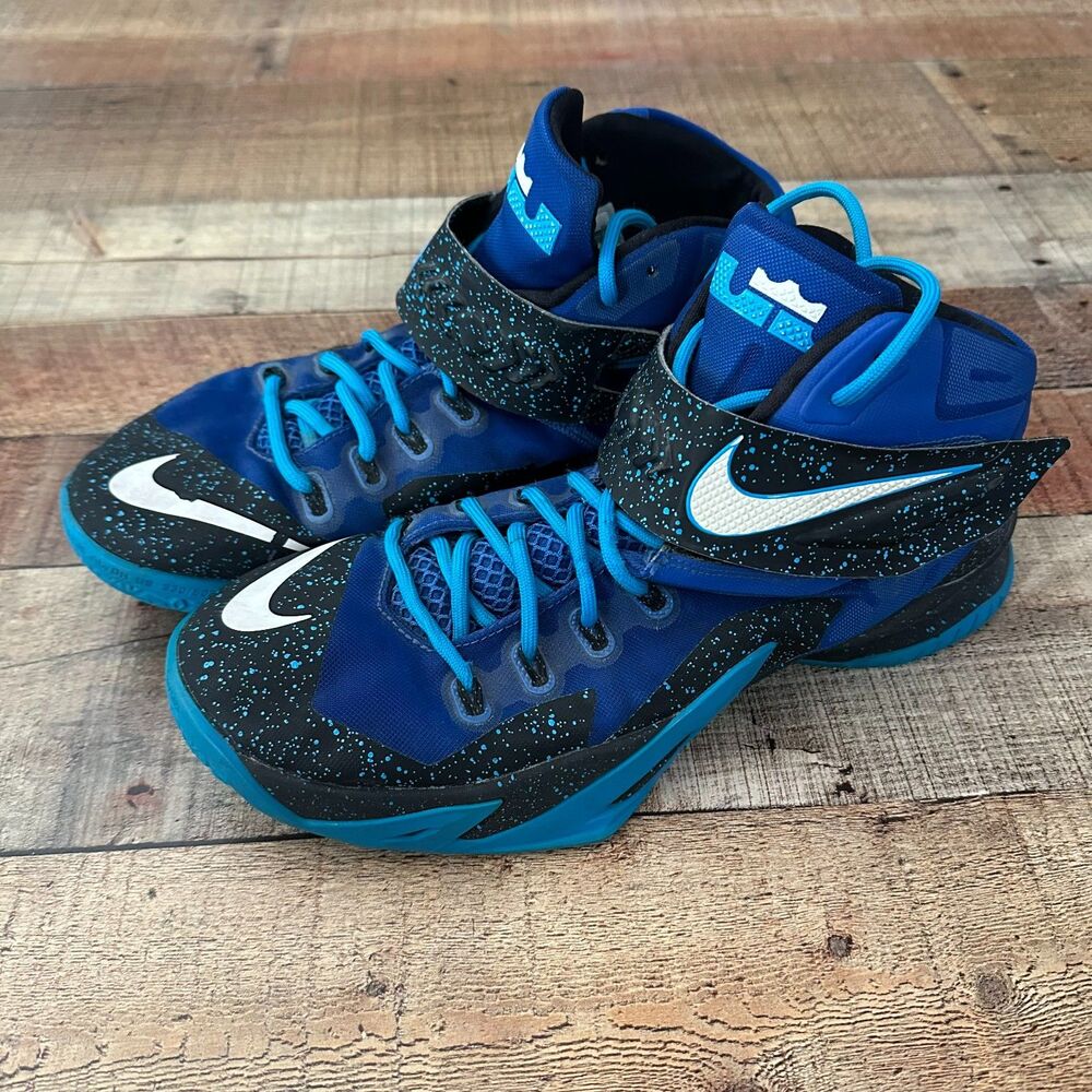 Nike LeBron Soldier Blue/Black Speckle Basketball Shoes | Men’s 13